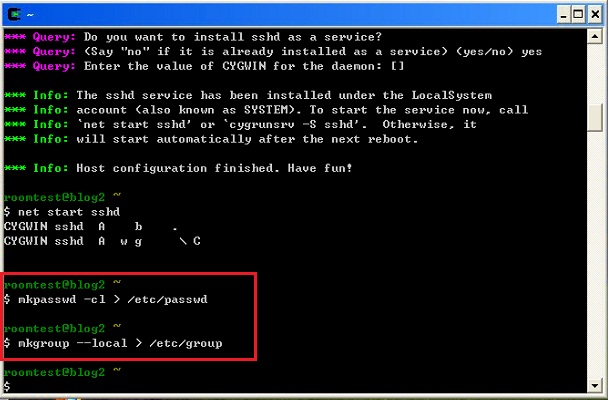 Cygwin ssh server windows как служба